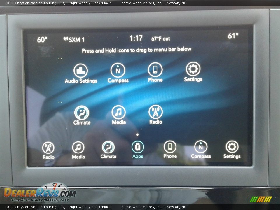 2019 Chrysler Pacifica Touring Plus Bright White / Black/Black Photo #27