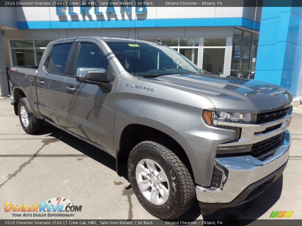 2019 Chevrolet Silverado 1500 LT Crew Cab 4WD Satin Steel Metallic / Jet Black Photo #1