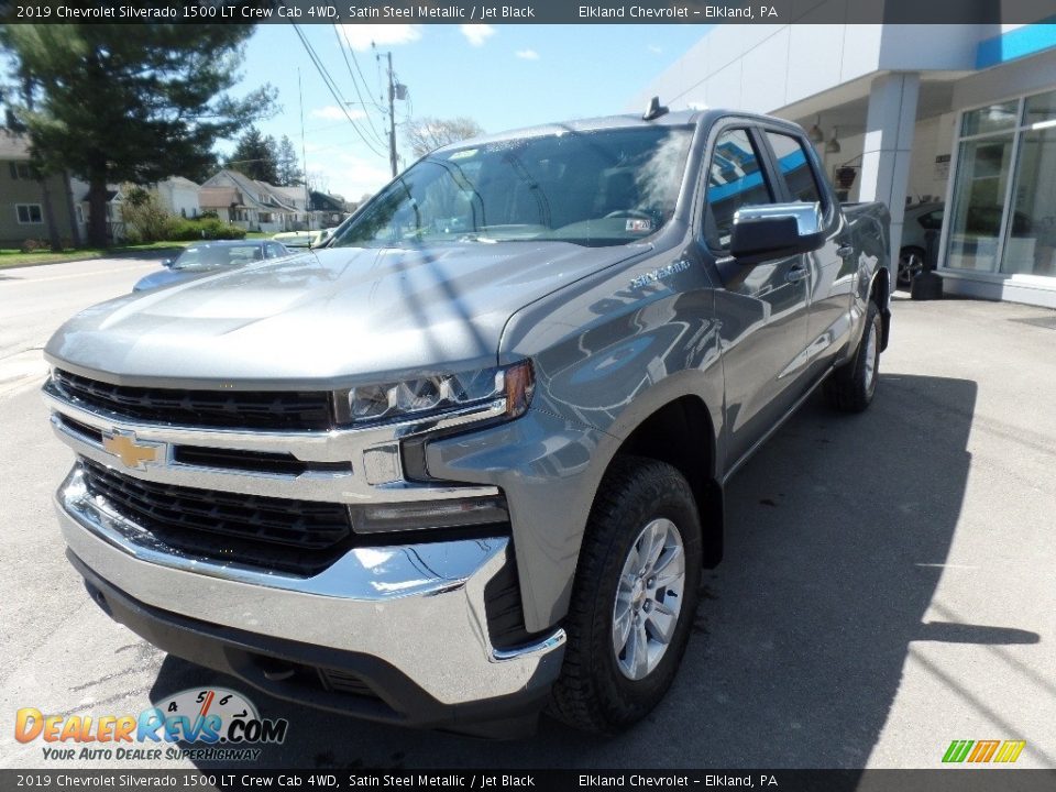 2019 Chevrolet Silverado 1500 LT Crew Cab 4WD Satin Steel Metallic / Jet Black Photo #3