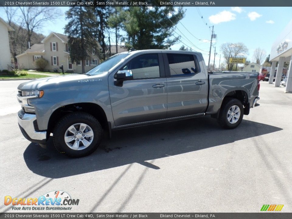 2019 Chevrolet Silverado 1500 LT Crew Cab 4WD Satin Steel Metallic / Jet Black Photo #4