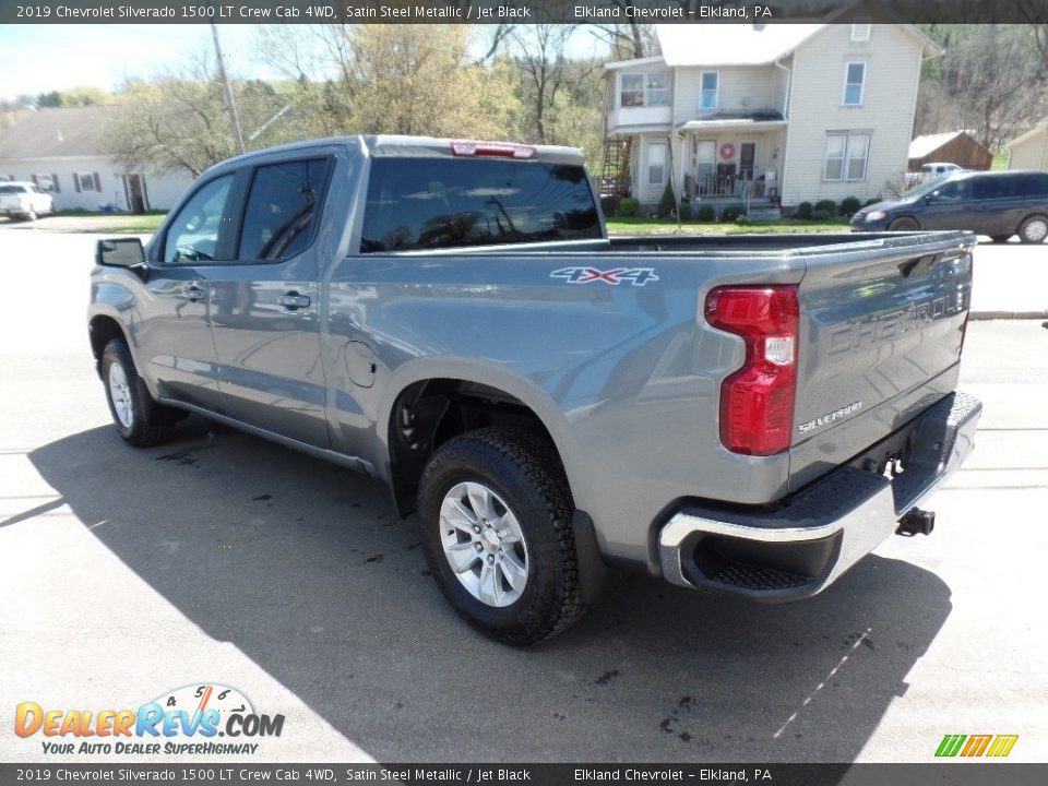 2019 Chevrolet Silverado 1500 LT Crew Cab 4WD Satin Steel Metallic / Jet Black Photo #6