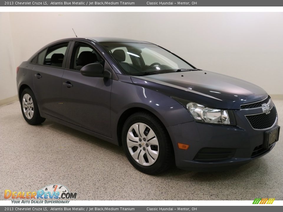 2013 Chevrolet Cruze LS Atlantis Blue Metallic / Jet Black/Medium Titanium Photo #1