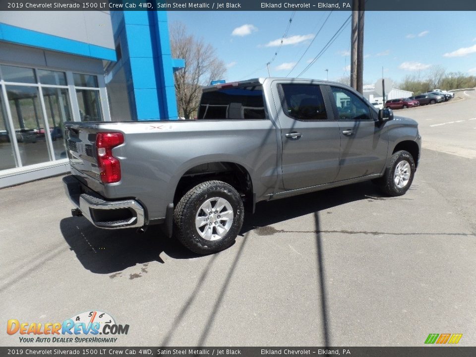 2019 Chevrolet Silverado 1500 LT Crew Cab 4WD Satin Steel Metallic / Jet Black Photo #9