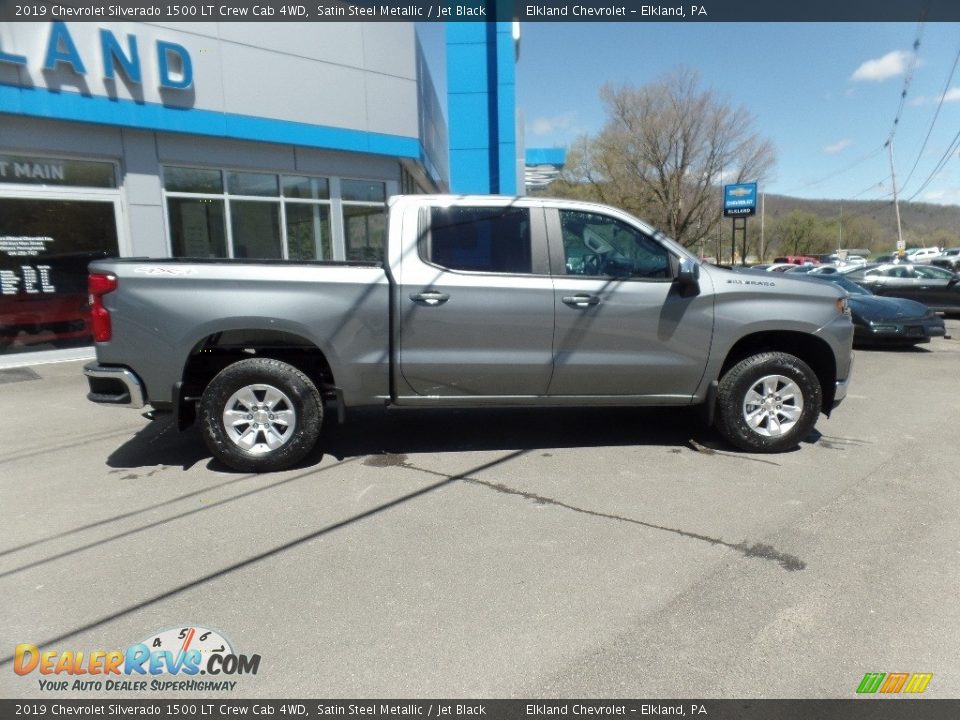 2019 Chevrolet Silverado 1500 LT Crew Cab 4WD Satin Steel Metallic / Jet Black Photo #10