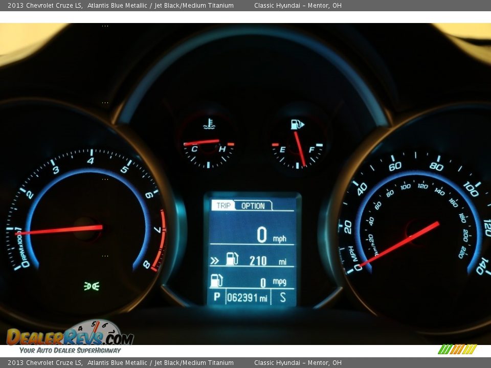 2013 Chevrolet Cruze LS Atlantis Blue Metallic / Jet Black/Medium Titanium Photo #7