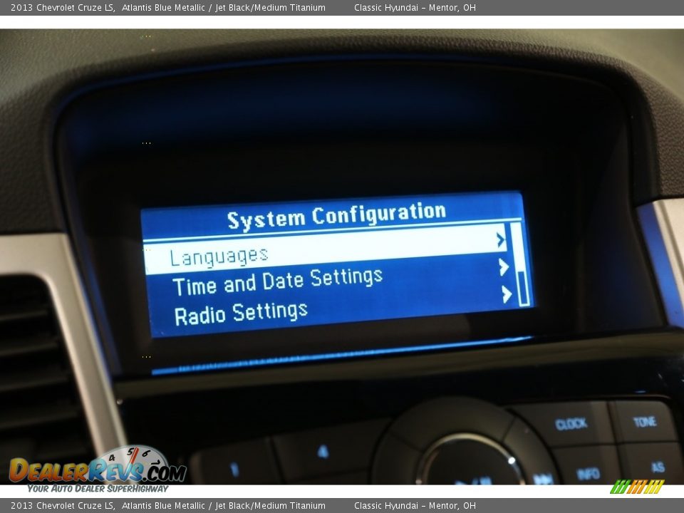 2013 Chevrolet Cruze LS Atlantis Blue Metallic / Jet Black/Medium Titanium Photo #9