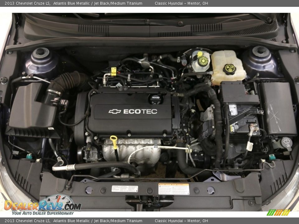 2013 Chevrolet Cruze LS Atlantis Blue Metallic / Jet Black/Medium Titanium Photo #16