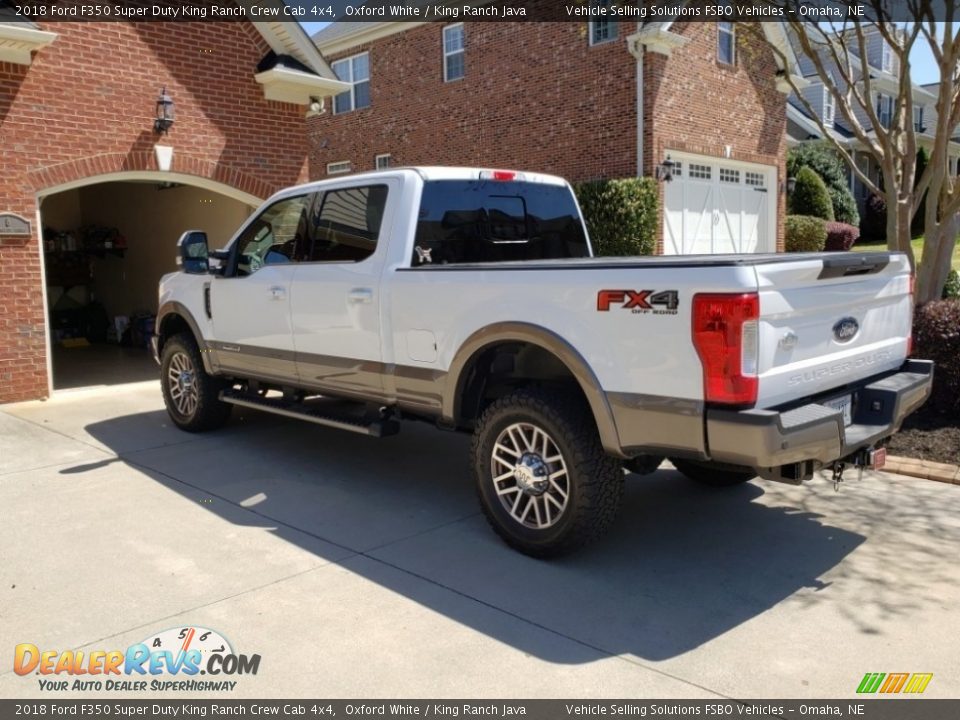 2018 Ford F350 Super Duty King Ranch Crew Cab 4x4 Oxford White / King Ranch Java Photo #21