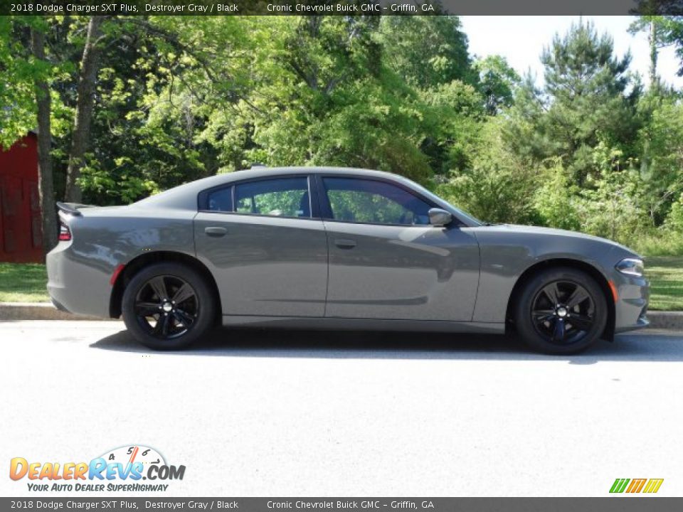 2018 Dodge Charger SXT Plus Destroyer Gray / Black Photo #2