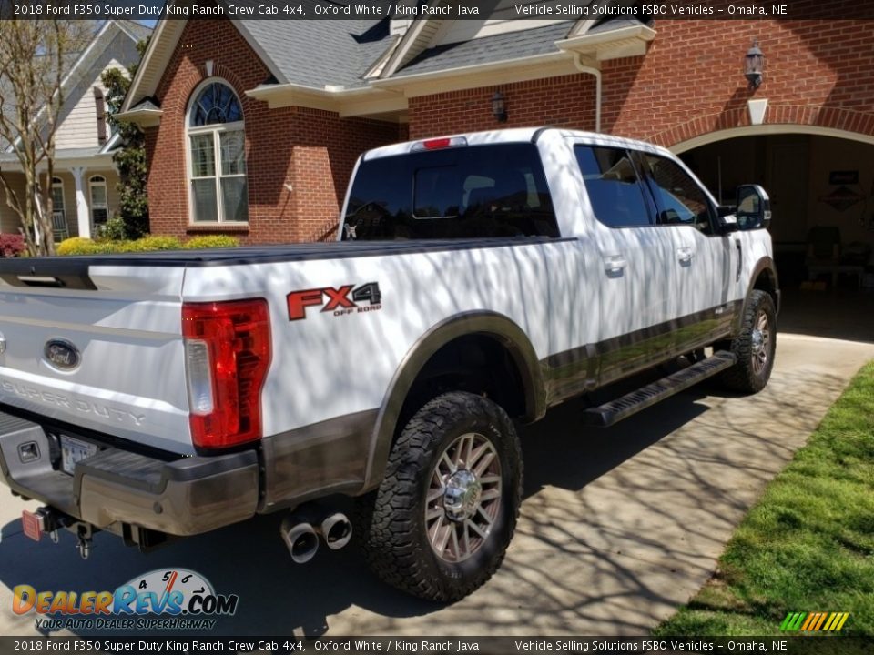 2018 Ford F350 Super Duty King Ranch Crew Cab 4x4 Oxford White / King Ranch Java Photo #22