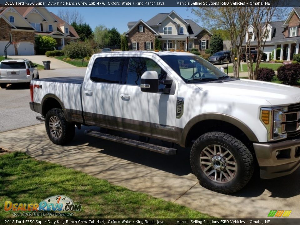 2018 Ford F350 Super Duty King Ranch Crew Cab 4x4 Oxford White / King Ranch Java Photo #23