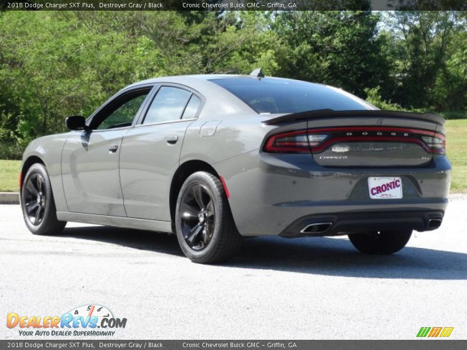 2018 Dodge Charger SXT Plus Destroyer Gray / Black Photo #6