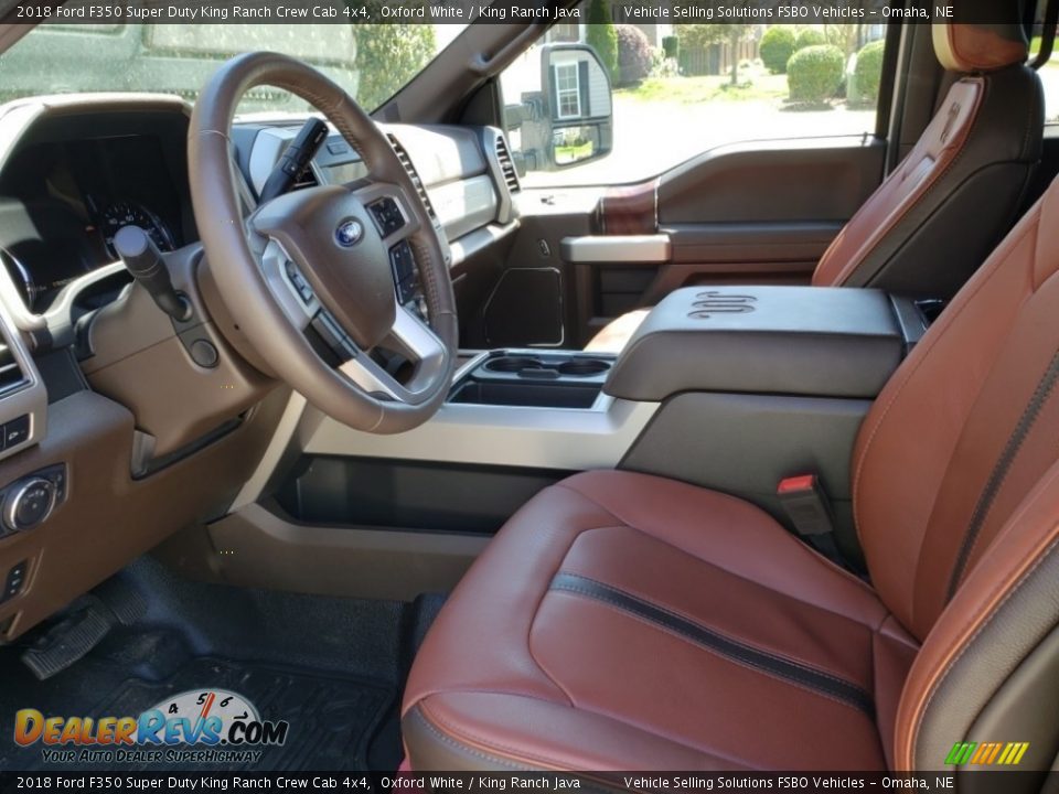 2018 Ford F350 Super Duty King Ranch Crew Cab 4x4 Oxford White / King Ranch Java Photo #27