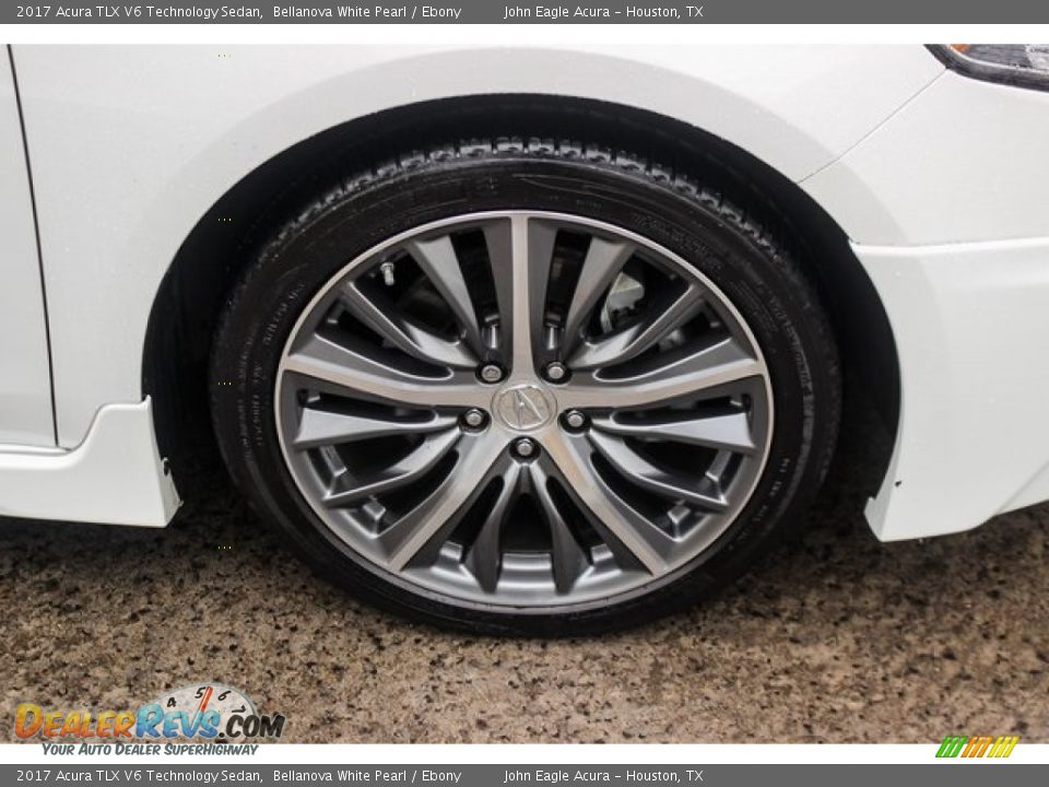 2017 Acura TLX V6 Technology Sedan Bellanova White Pearl / Ebony Photo #10
