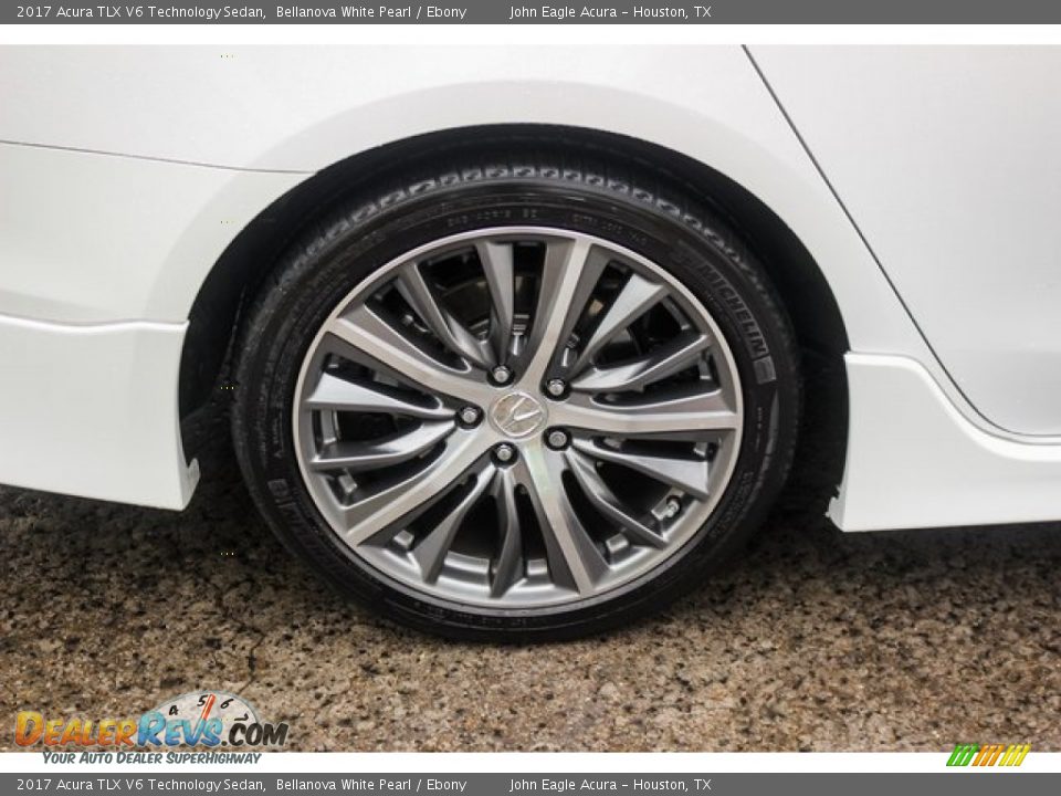 2017 Acura TLX V6 Technology Sedan Bellanova White Pearl / Ebony Photo #11