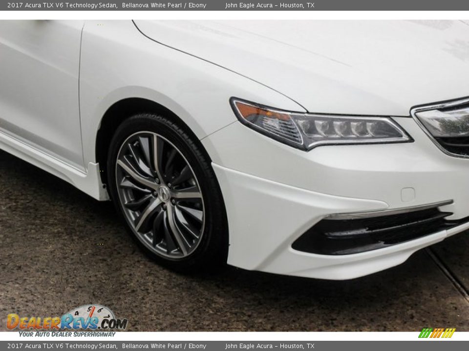 2017 Acura TLX V6 Technology Sedan Bellanova White Pearl / Ebony Photo #12
