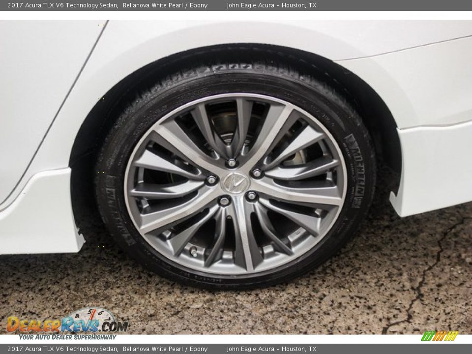 2017 Acura TLX V6 Technology Sedan Bellanova White Pearl / Ebony Photo #13