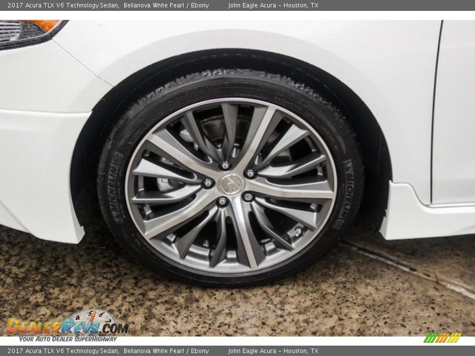2017 Acura TLX V6 Technology Sedan Bellanova White Pearl / Ebony Photo #14
