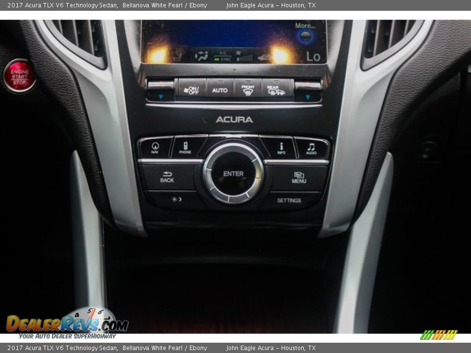 2017 Acura TLX V6 Technology Sedan Bellanova White Pearl / Ebony Photo #33