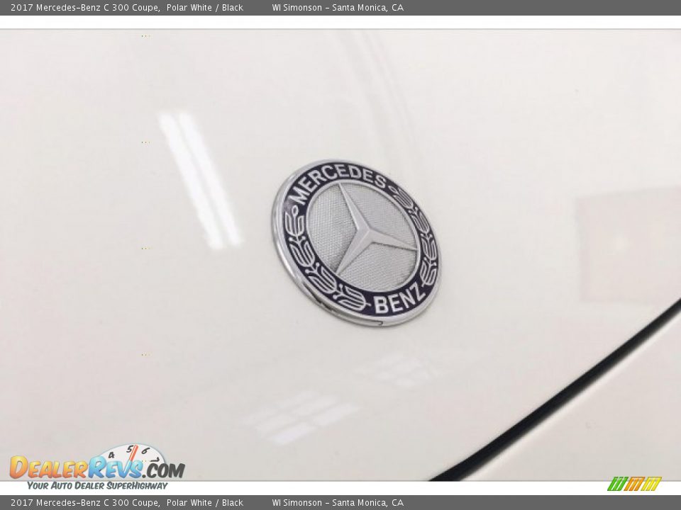 2017 Mercedes-Benz C 300 Coupe Polar White / Black Photo #33