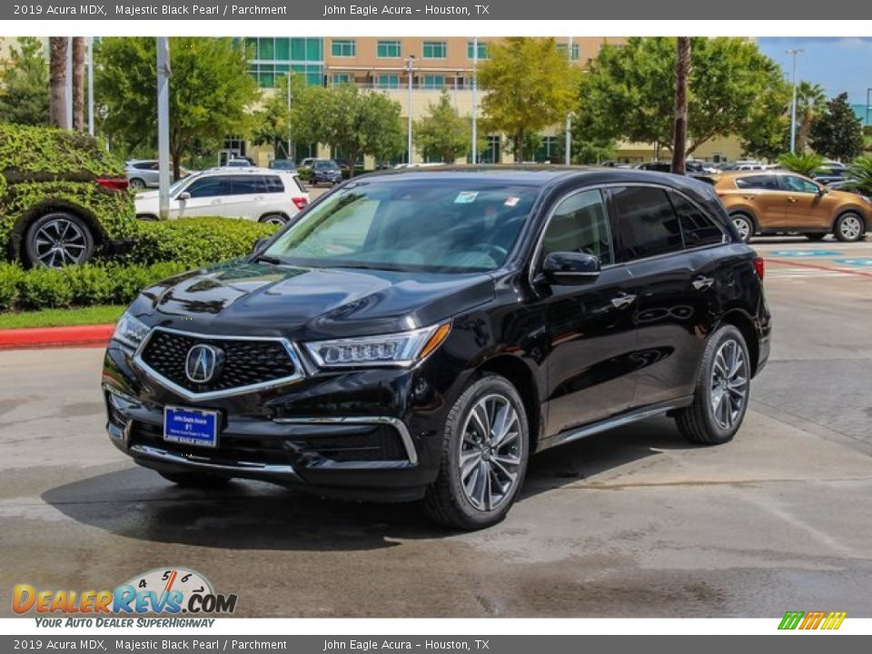 2019 Acura MDX Majestic Black Pearl / Parchment Photo #3