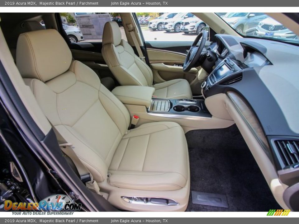 2019 Acura MDX Majestic Black Pearl / Parchment Photo #25