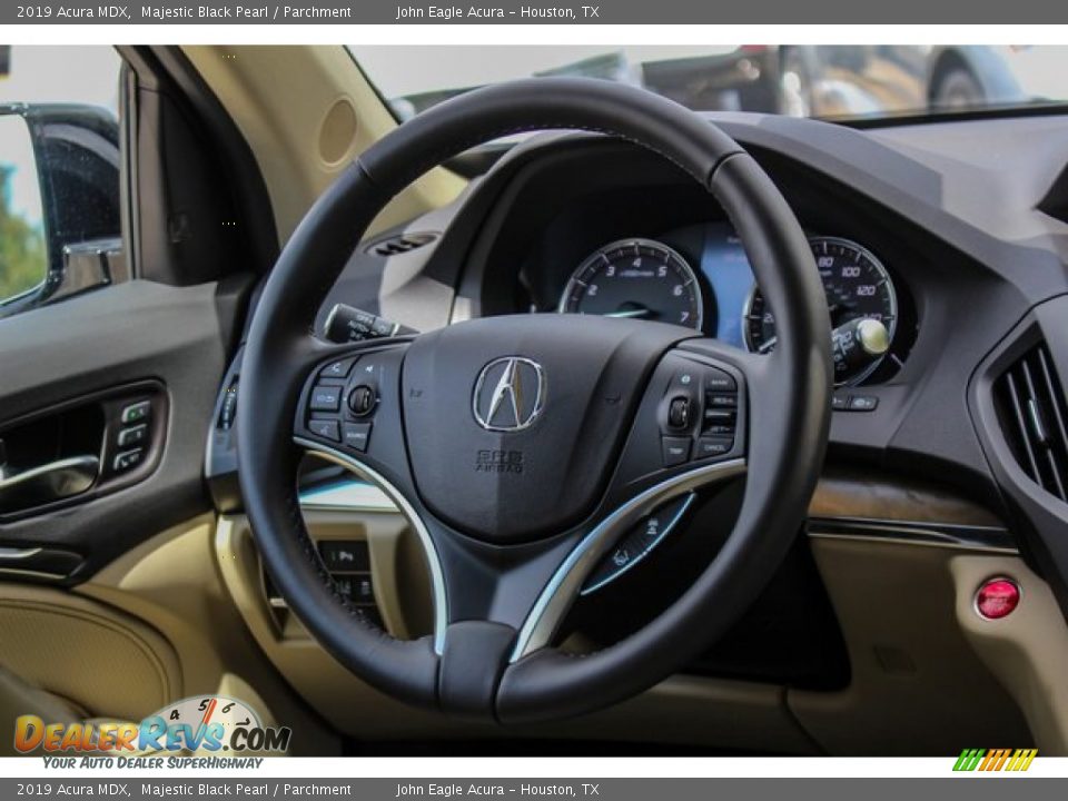 2019 Acura MDX Majestic Black Pearl / Parchment Photo #28