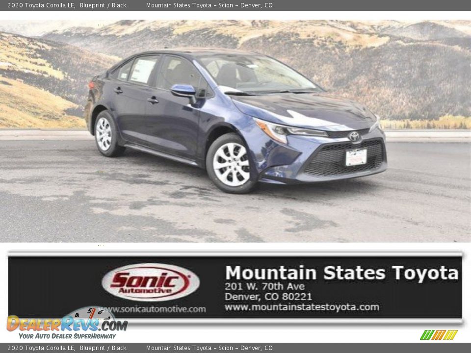 2020 Toyota Corolla LE Blueprint / Black Photo #1