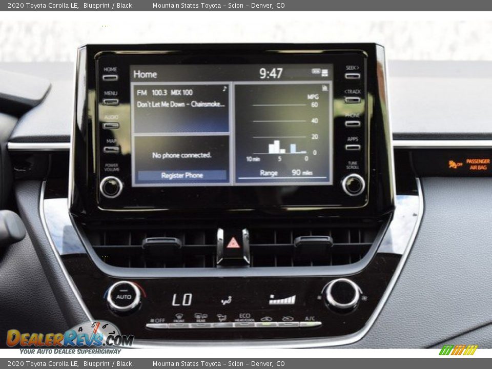 2020 Toyota Corolla LE Blueprint / Black Photo #8