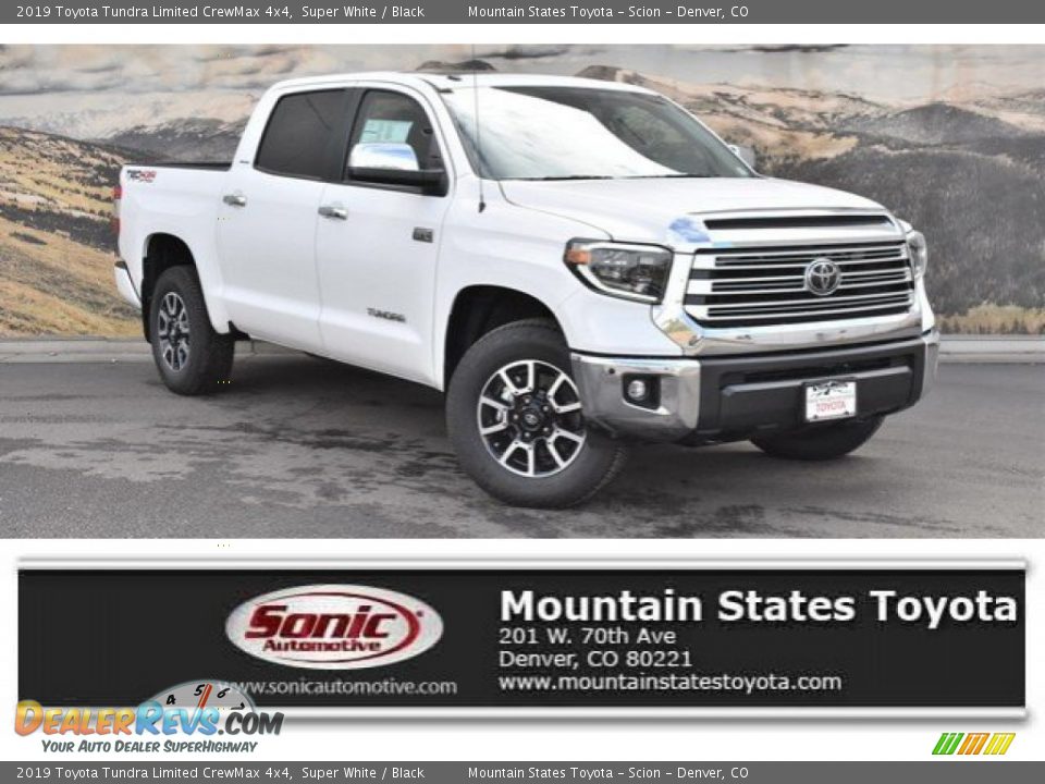 2019 Toyota Tundra Limited CrewMax 4x4 Super White / Black Photo #1