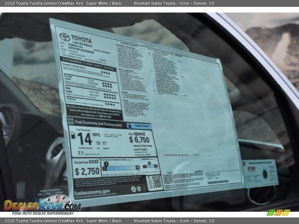 2019 Toyota Tundra Limited CrewMax 4x4 Super White / Black Photo #11