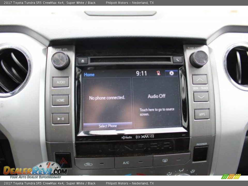 2017 Toyota Tundra SR5 CrewMax 4x4 Super White / Black Photo #12