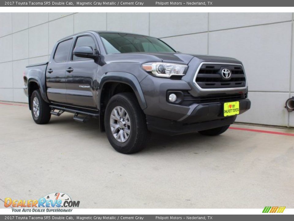 2017 Toyota Tacoma SR5 Double Cab Magnetic Gray Metallic / Cement Gray Photo #2