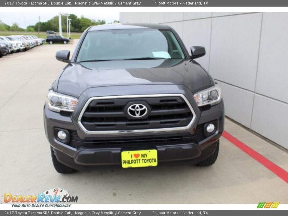 2017 Toyota Tacoma SR5 Double Cab Magnetic Gray Metallic / Cement Gray Photo #3