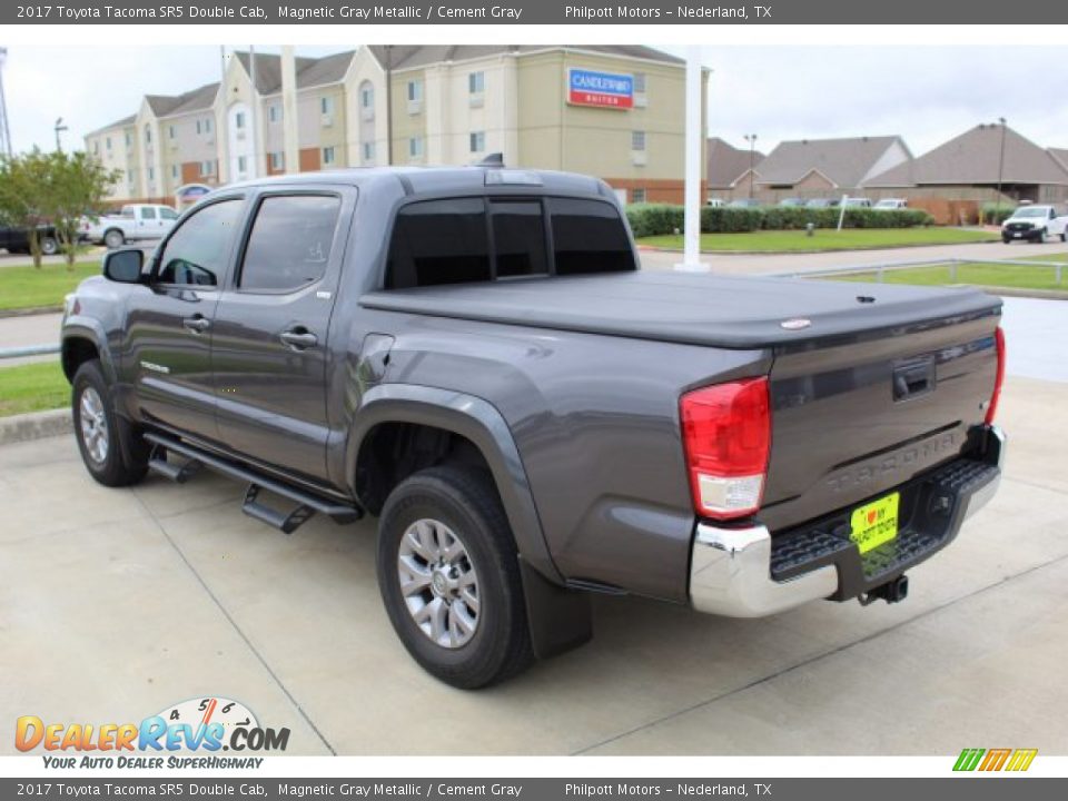 2017 Toyota Tacoma SR5 Double Cab Magnetic Gray Metallic / Cement Gray Photo #6