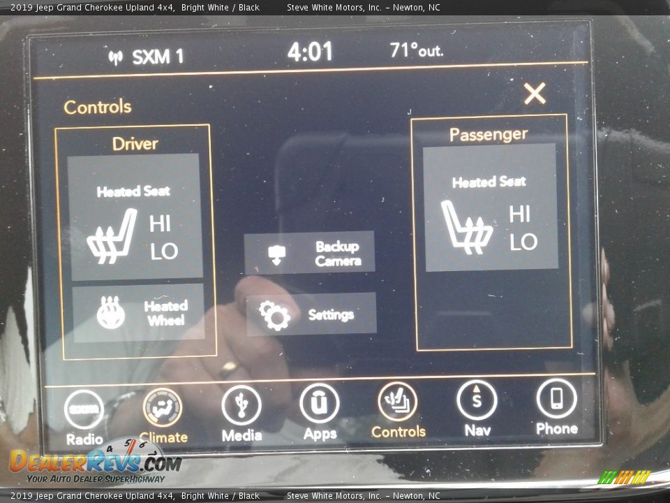 2019 Jeep Grand Cherokee Upland 4x4 Bright White / Black Photo #25