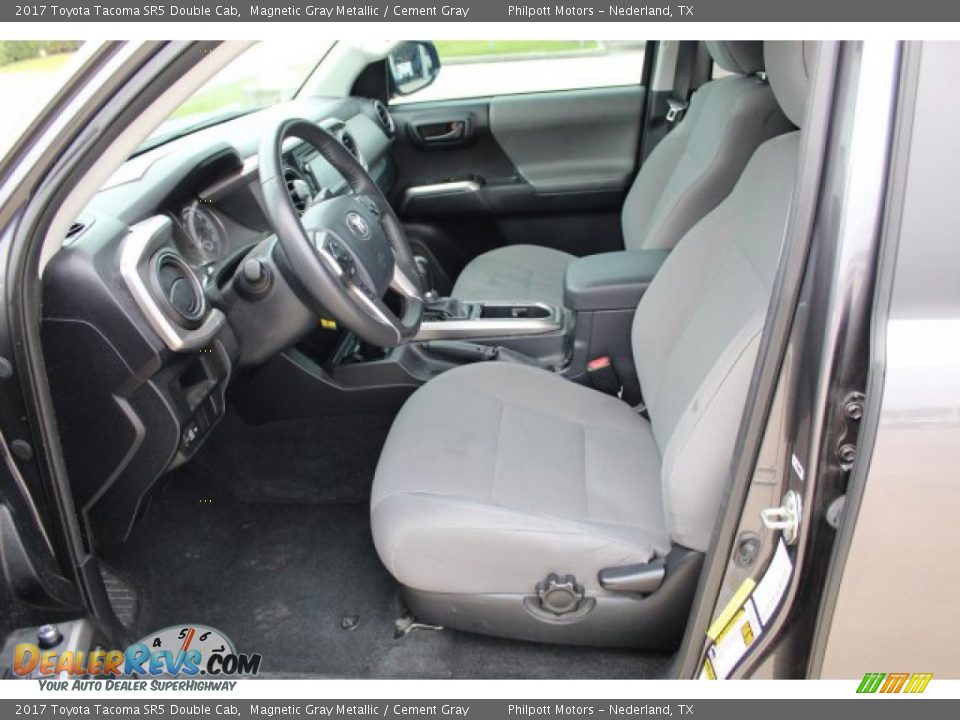 2017 Toyota Tacoma SR5 Double Cab Magnetic Gray Metallic / Cement Gray Photo #10