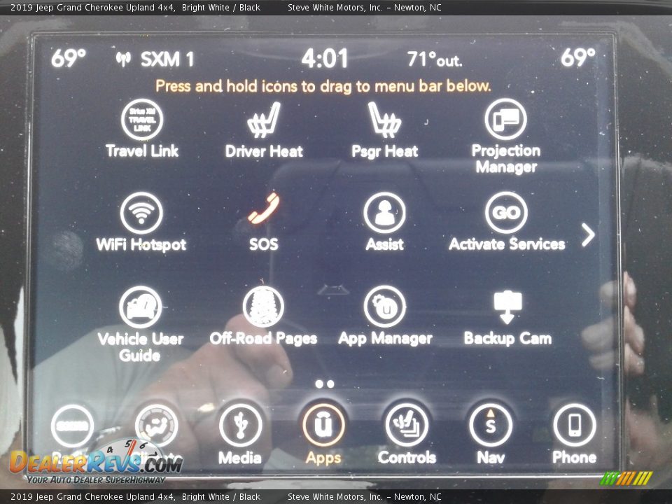 2019 Jeep Grand Cherokee Upland 4x4 Bright White / Black Photo #27