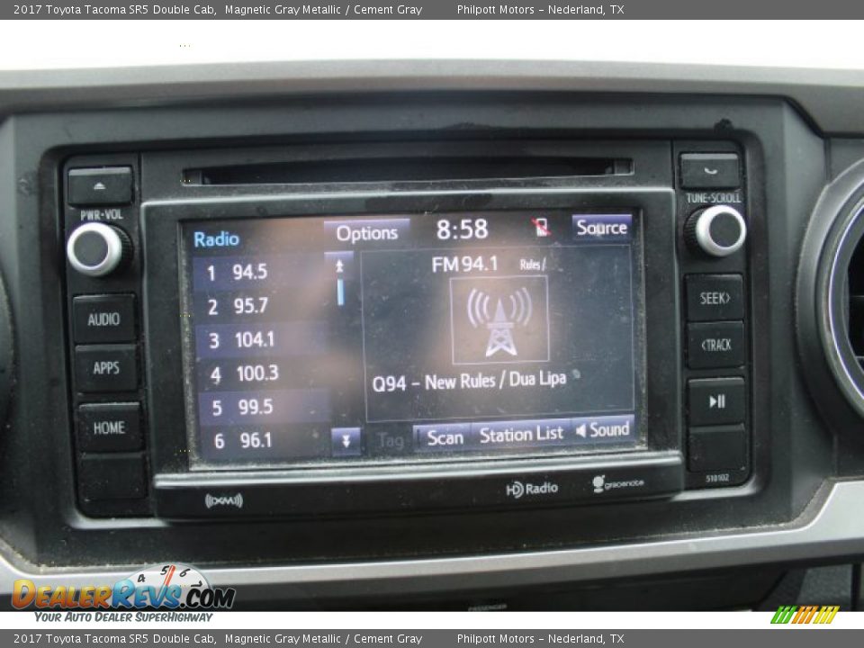 2017 Toyota Tacoma SR5 Double Cab Magnetic Gray Metallic / Cement Gray Photo #11