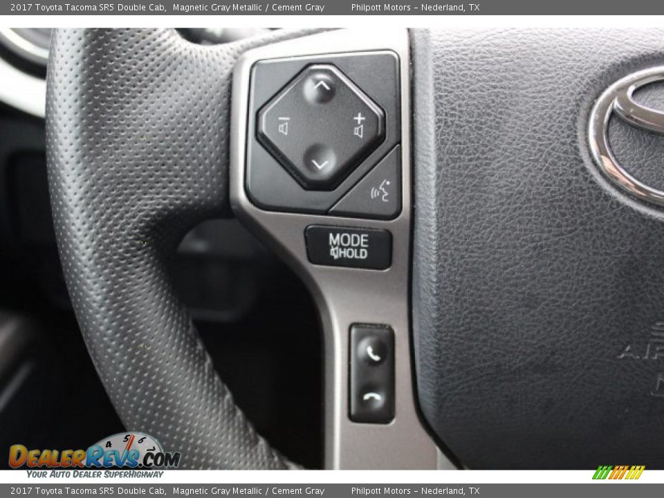 2017 Toyota Tacoma SR5 Double Cab Magnetic Gray Metallic / Cement Gray Photo #14
