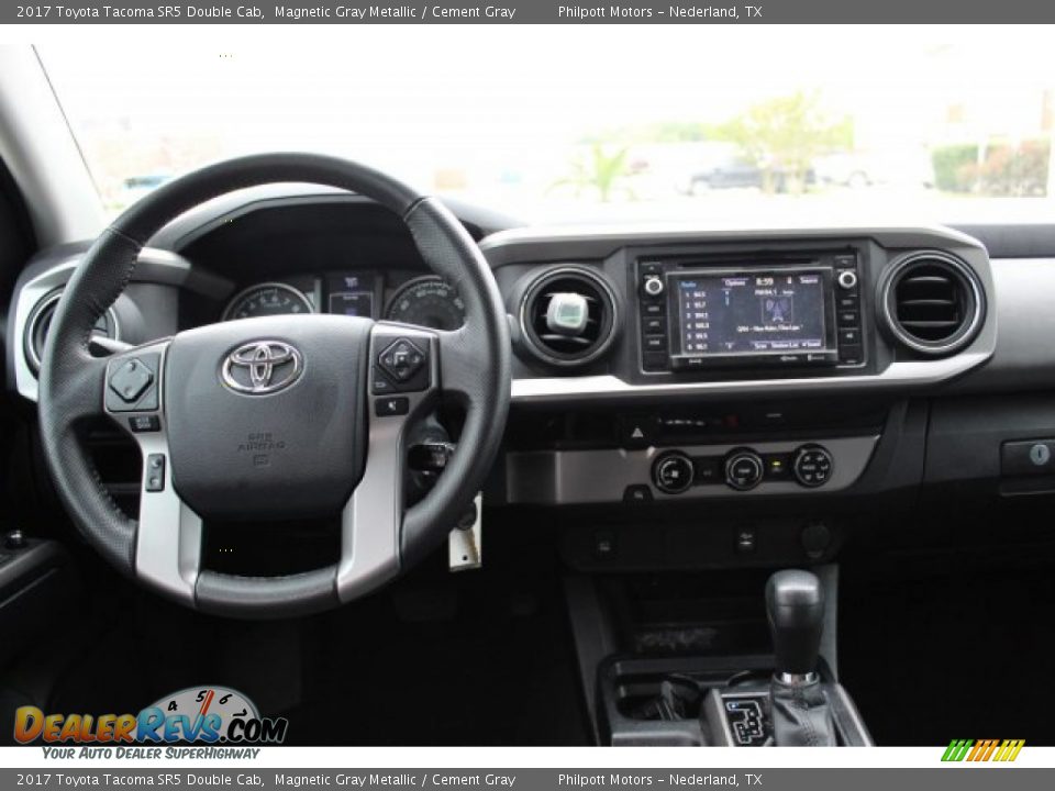 2017 Toyota Tacoma SR5 Double Cab Magnetic Gray Metallic / Cement Gray Photo #18