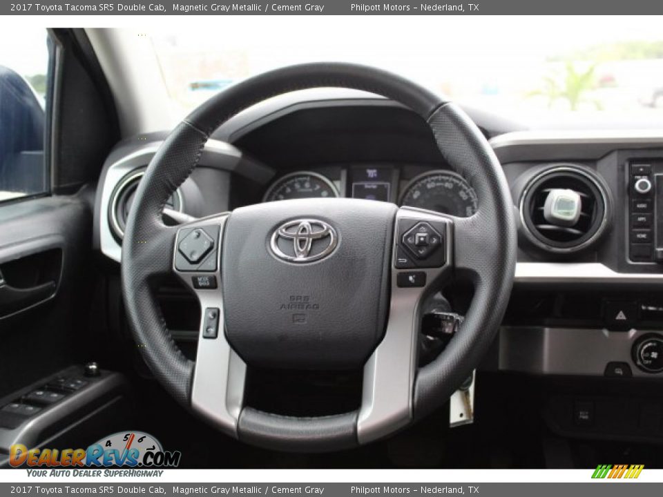 2017 Toyota Tacoma SR5 Double Cab Magnetic Gray Metallic / Cement Gray Photo #19