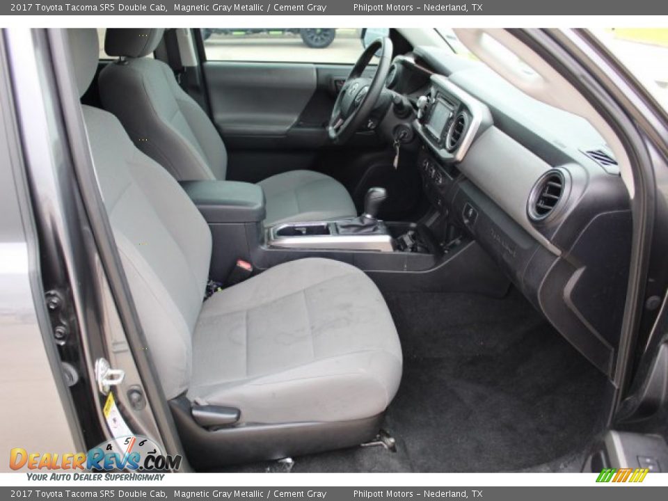 2017 Toyota Tacoma SR5 Double Cab Magnetic Gray Metallic / Cement Gray Photo #23