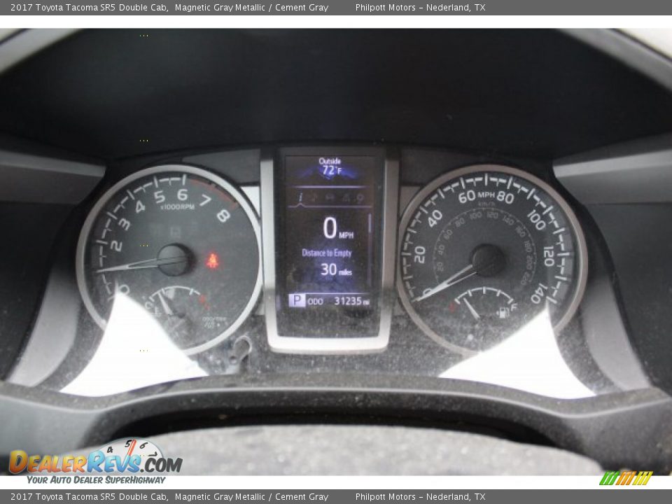 2017 Toyota Tacoma SR5 Double Cab Magnetic Gray Metallic / Cement Gray Photo #26