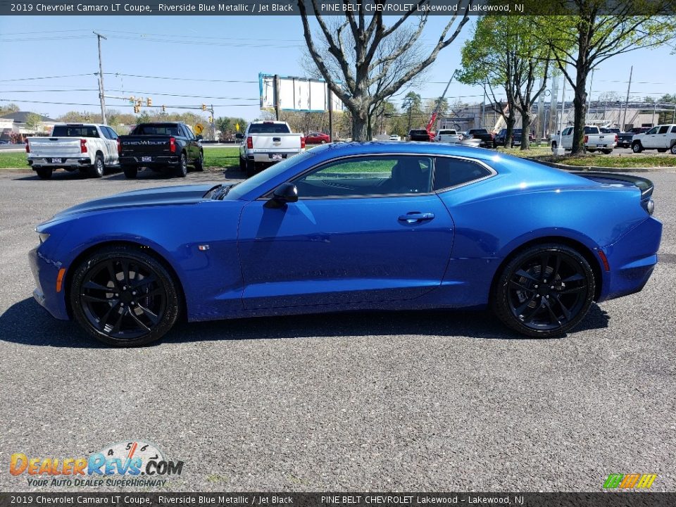 2019 Chevrolet Camaro LT Coupe Riverside Blue Metallic / Jet Black Photo #3