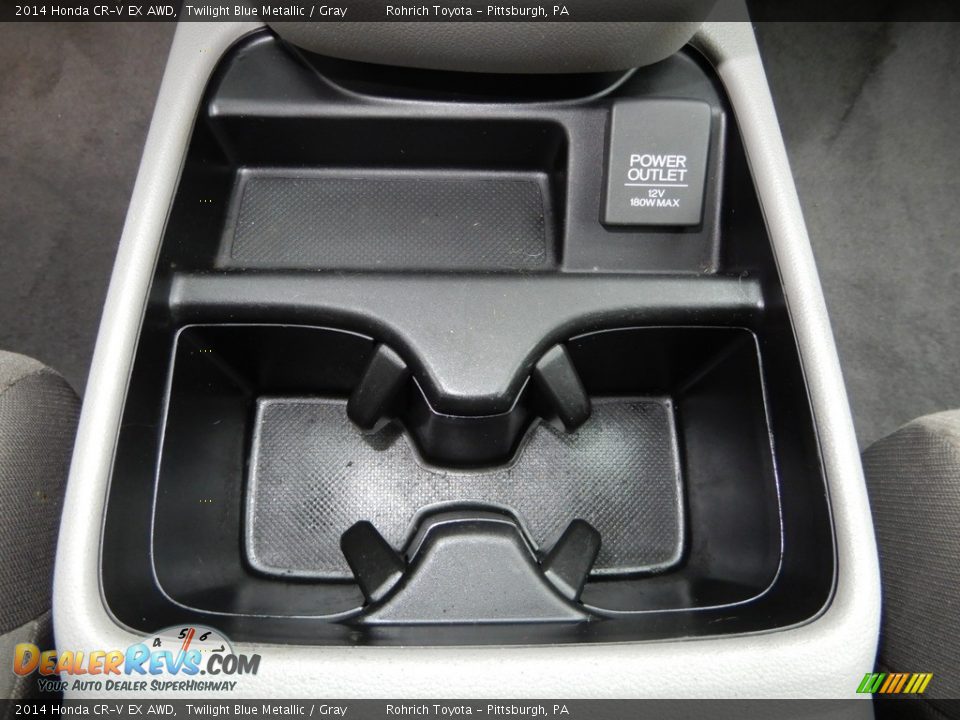2014 Honda CR-V EX AWD Twilight Blue Metallic / Gray Photo #22
