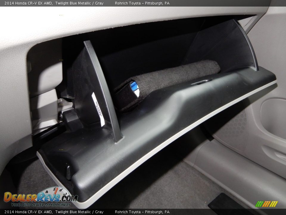 2014 Honda CR-V EX AWD Twilight Blue Metallic / Gray Photo #24