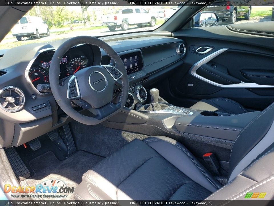 2019 Chevrolet Camaro LT Coupe Riverside Blue Metallic / Jet Black Photo #6