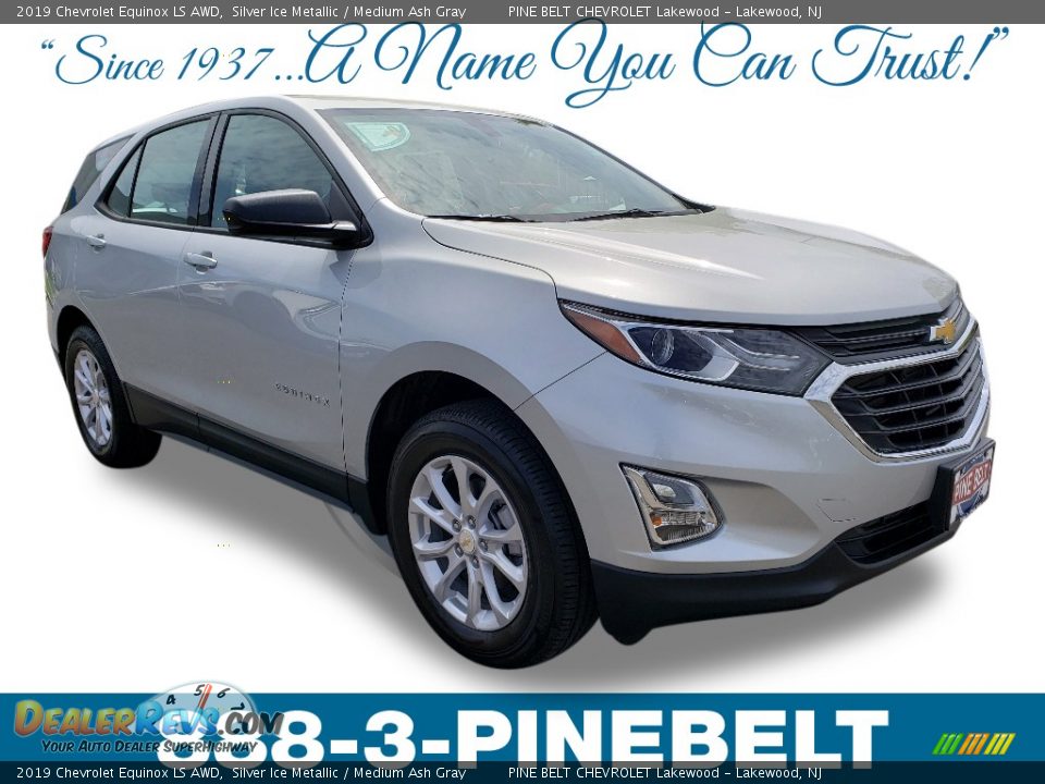 2019 Chevrolet Equinox LS AWD Silver Ice Metallic / Medium Ash Gray Photo #1