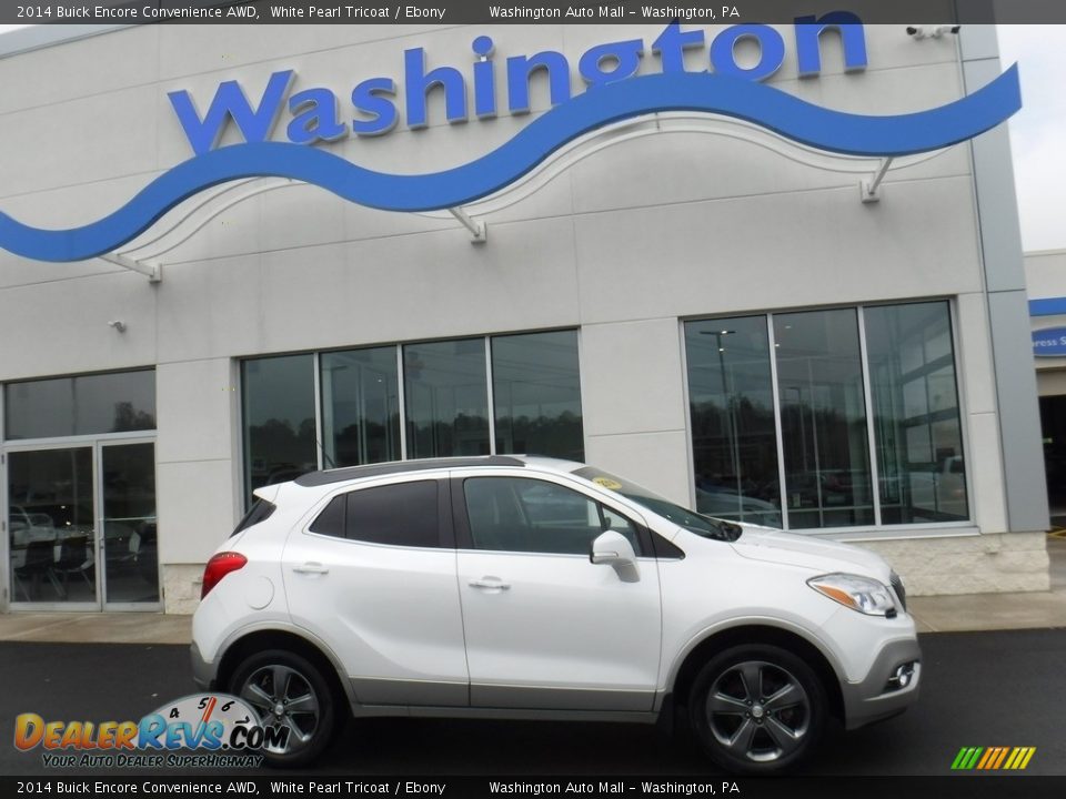 2014 Buick Encore Convenience AWD White Pearl Tricoat / Ebony Photo #2